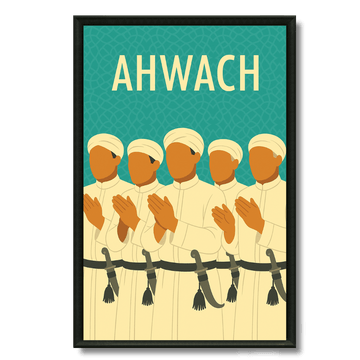Tableau Ahwach orchestre musique Atlas marocain fête