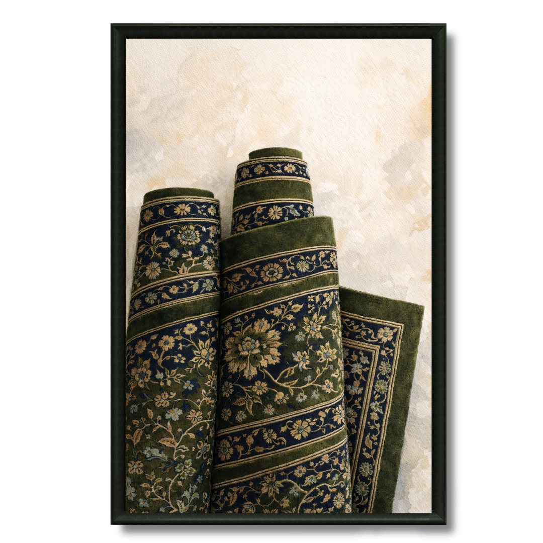 Tableau islamique Tapis Madinah abstrait contemplatif