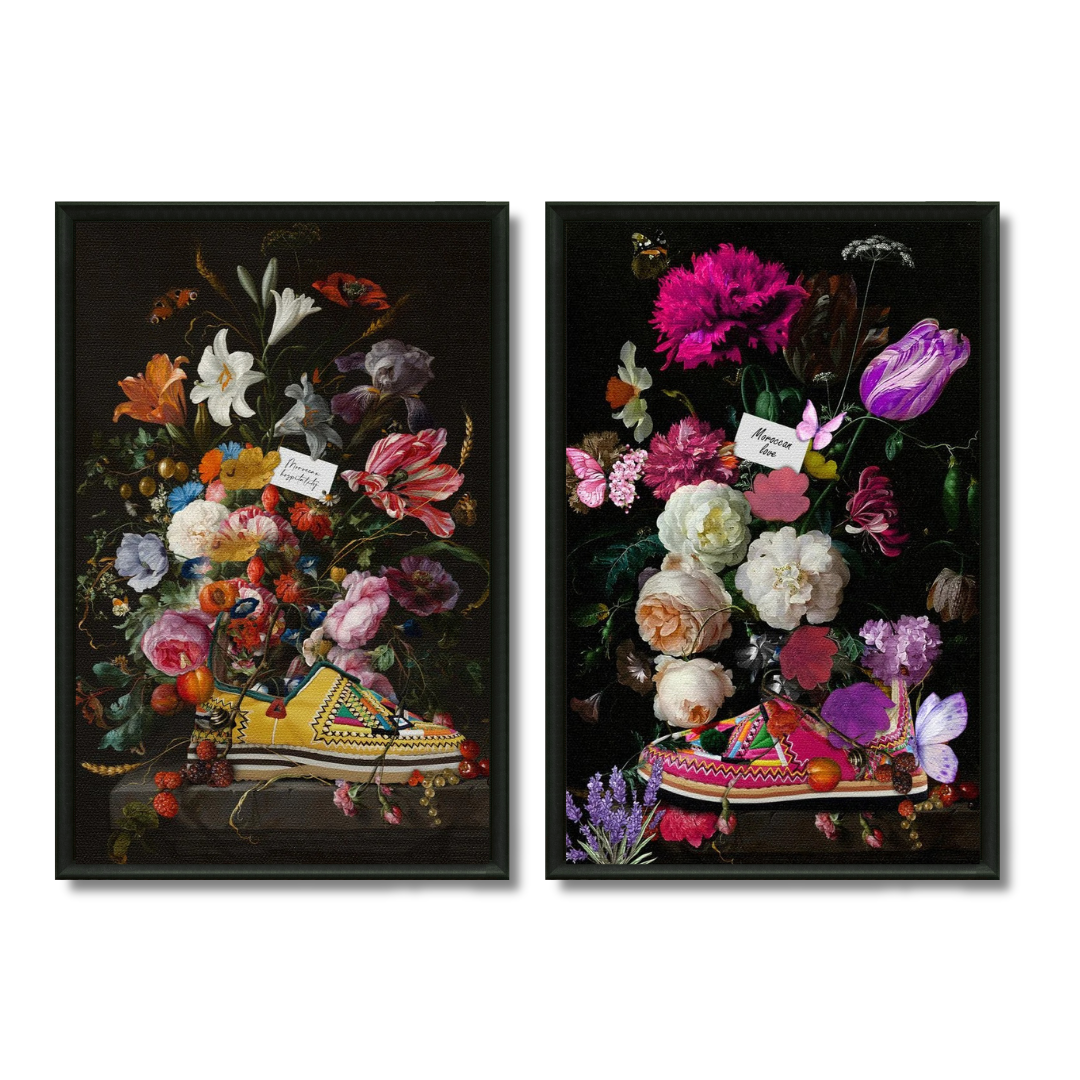 Duo tableaux hospitalité et amour marocain pack