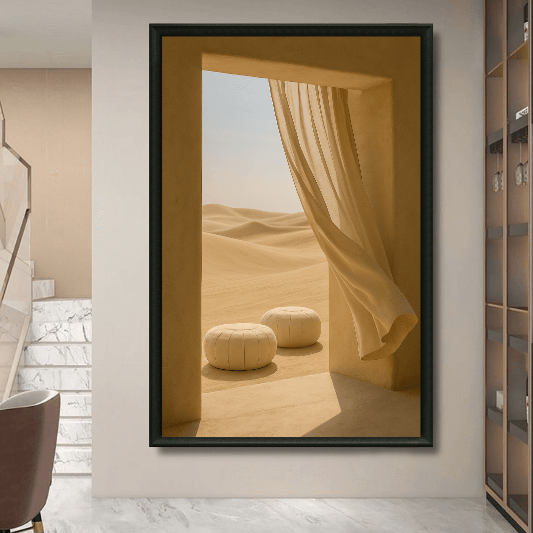 Tableau appel du désert marocain détail