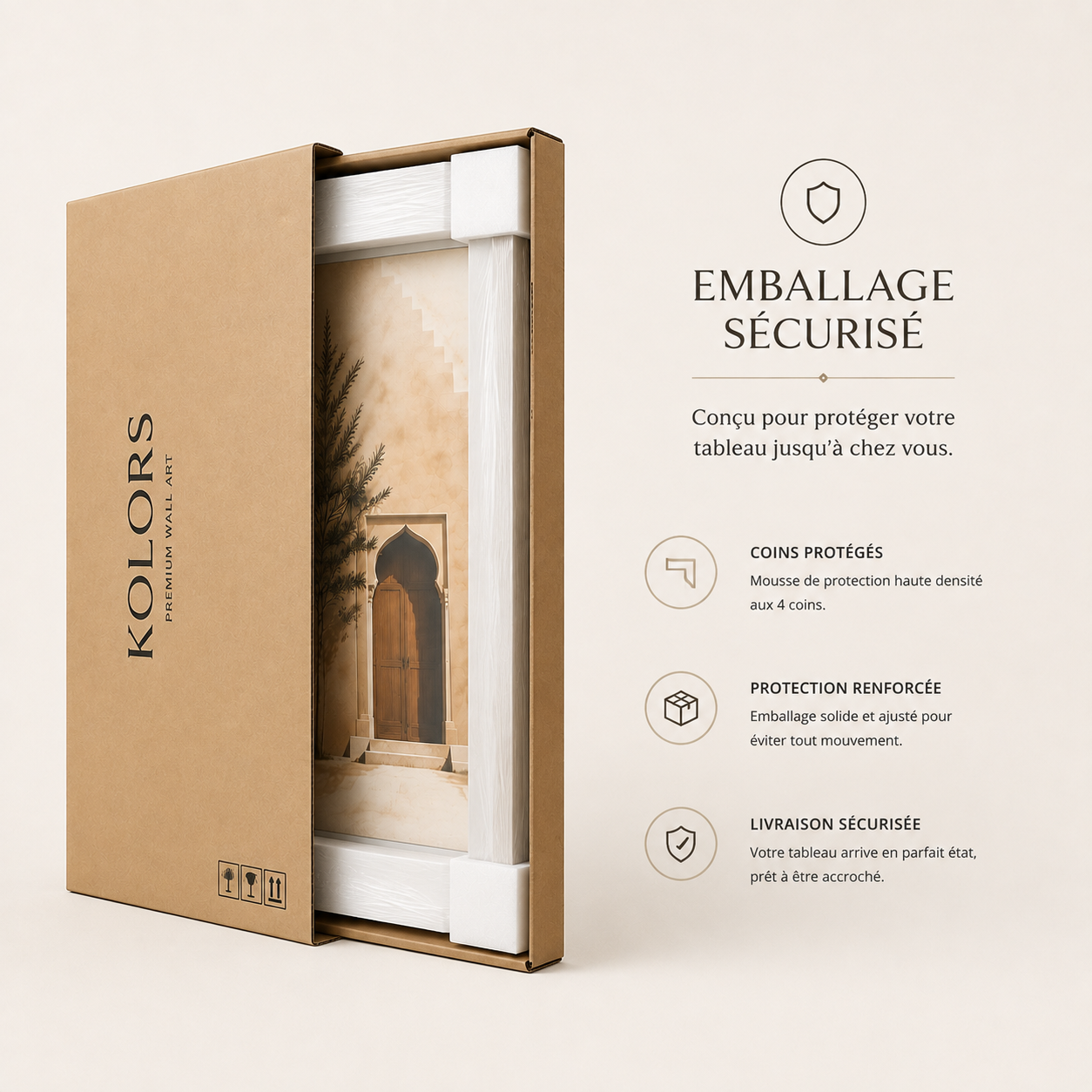 Tableau encadré Marocain – Plongeon Atay