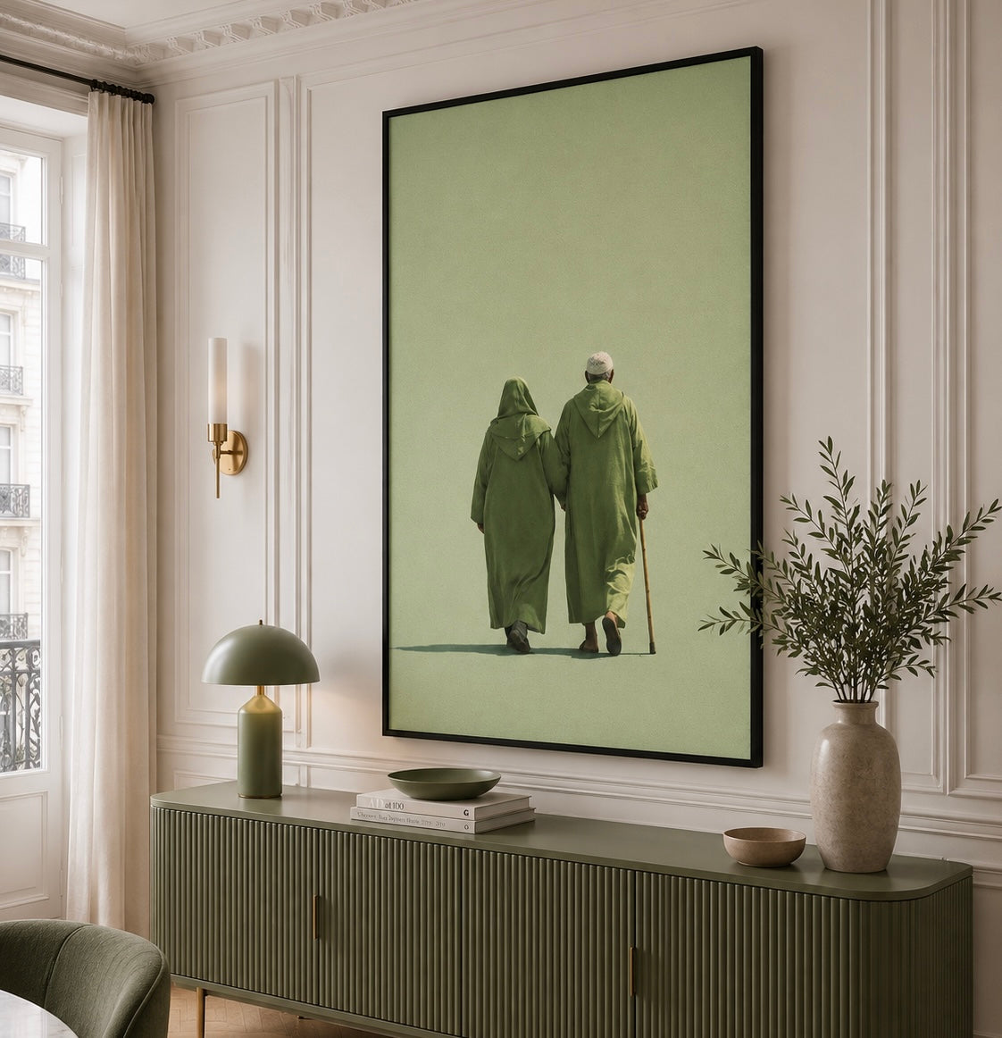Tableau marocain – L’amour Marocain Vert