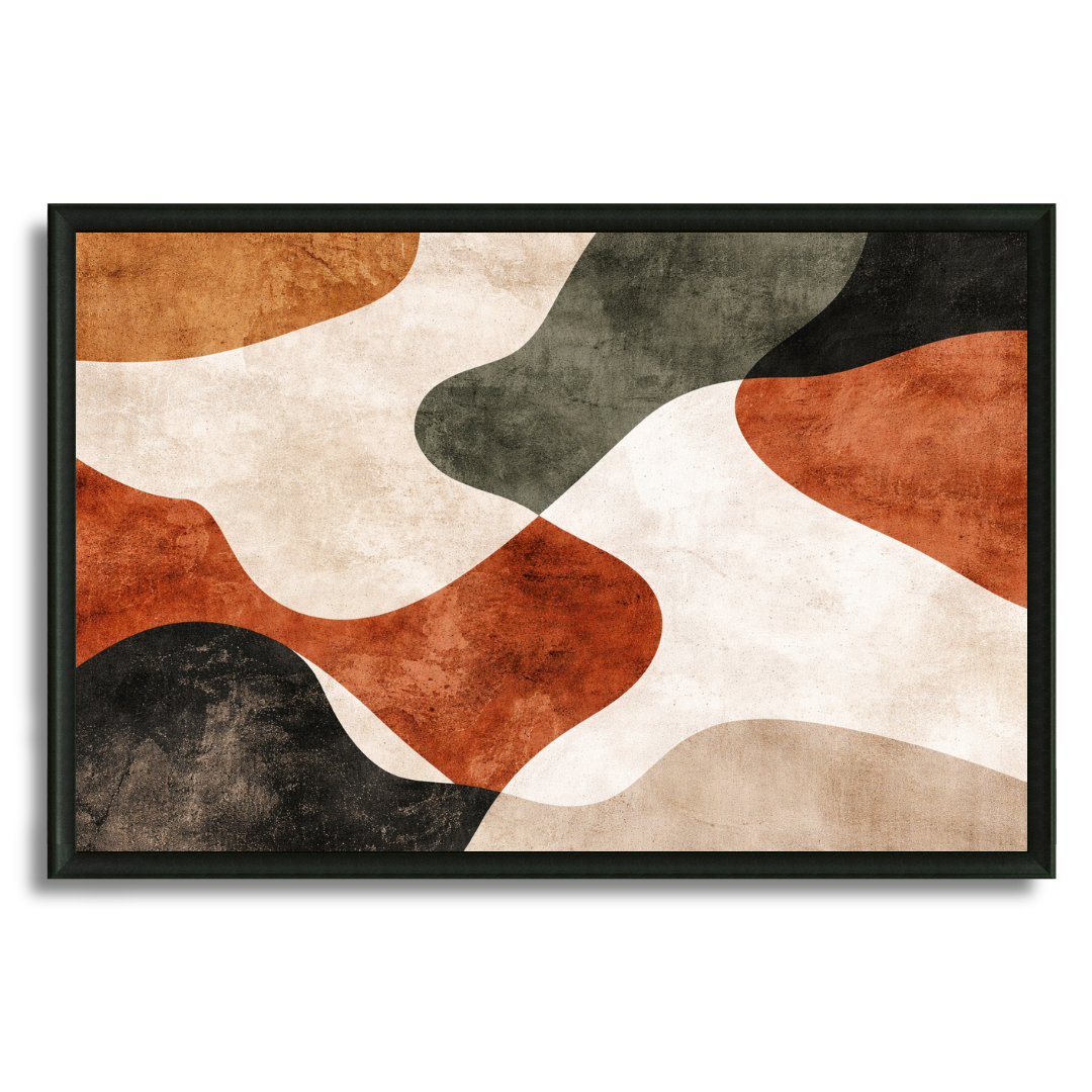 Tableau euphorie géométrique art déco coloré expressif