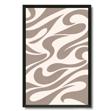 Tableau ondes taupe art déco minimaliste chic