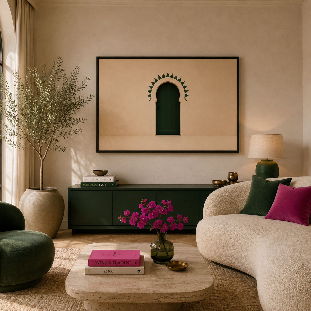 Tableau marocain – la porte verte