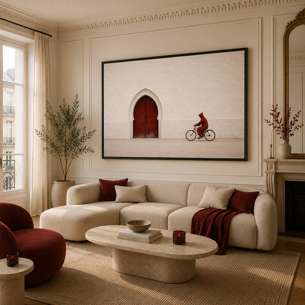 Tableau marocain – Rouge Intense