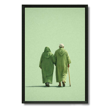Tableau L'amour Marocain Vert composition verte