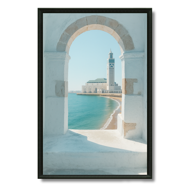 Tableau Marocain - Vue sur Casablanca Mosquee