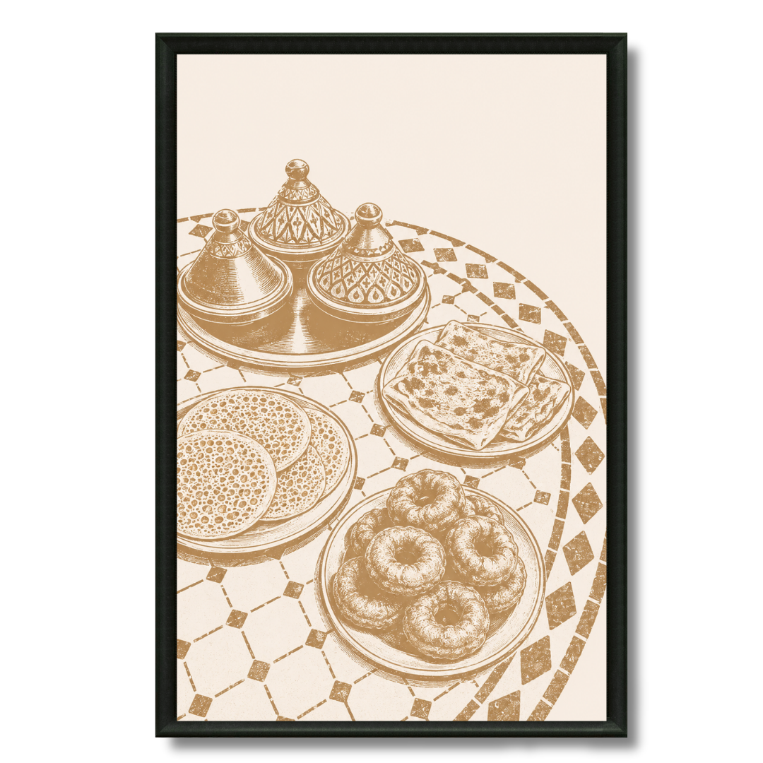 Tableau le ftour illustration marocaine partage