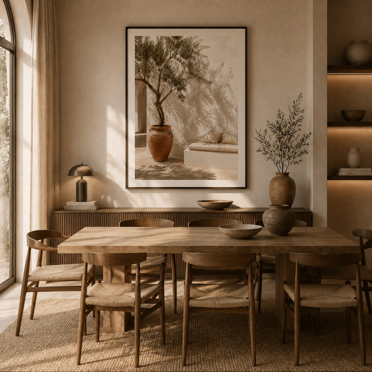 Tableau encadré Marocain – Silence d'Olivier