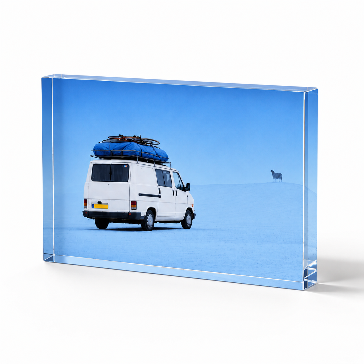 Bloc Acrylique – Souvenir d'enfance Bleu