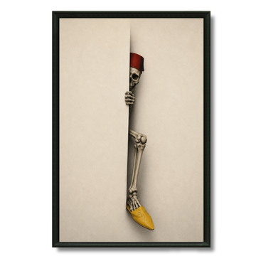 Tableau squelette marocain art graphique original