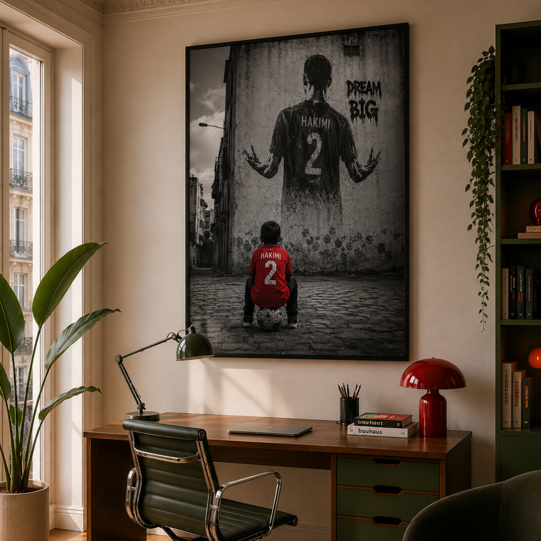 Tableau CDM Maroc rêve d'enfance football marocain