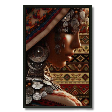 Tableau la femme amazigh portrait berbère marocain