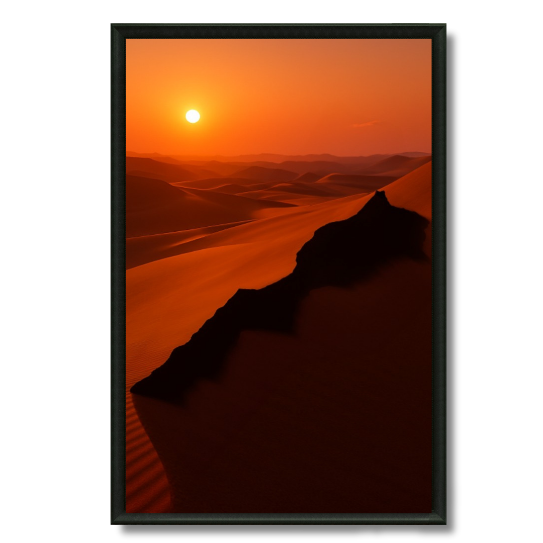 Tableau carte Maroc Sahara artistique graphique