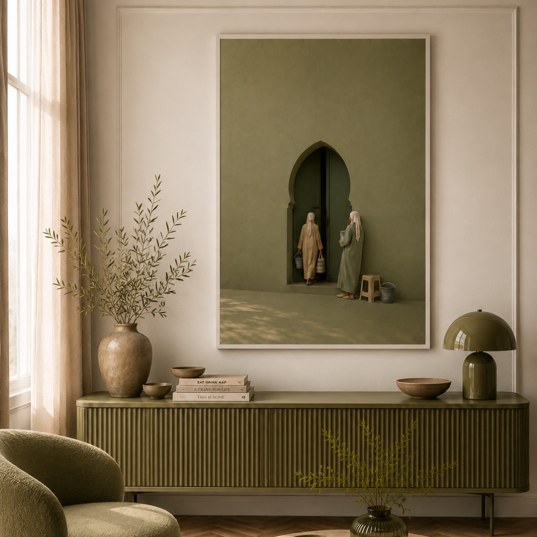 Marokkaans schilderij – Hammam Tijd