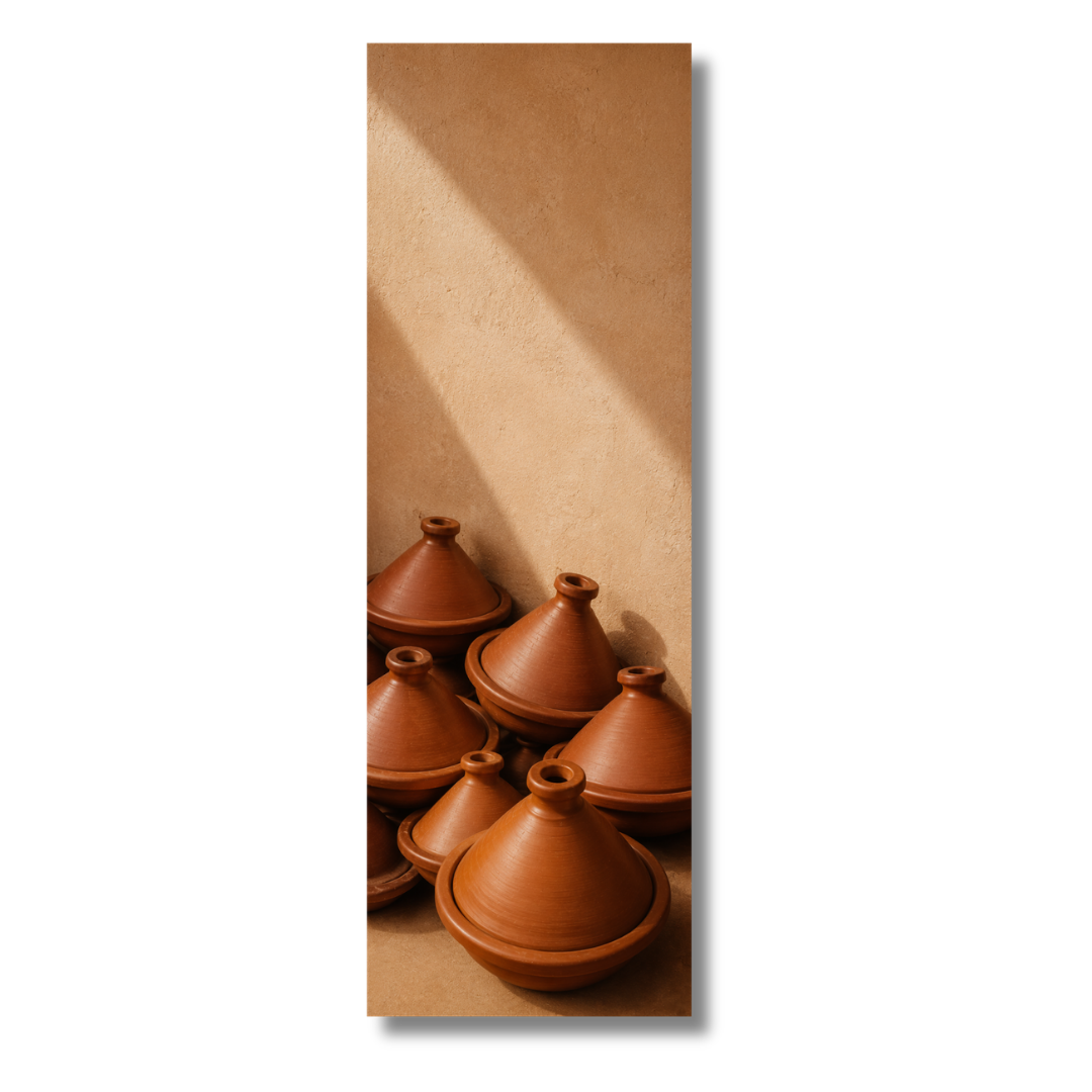 Tableau tajines art cuisine marocaine traditionnelle