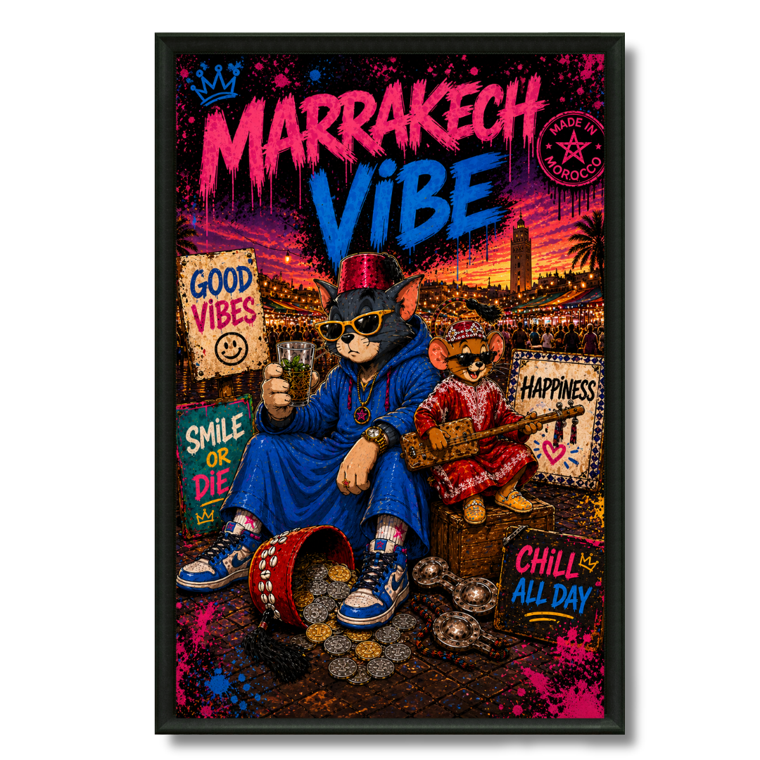 Tableau marocain – Marrakech Vibe Pop Art