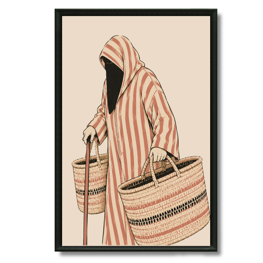 Tableau marocain – Lhajja Illustration