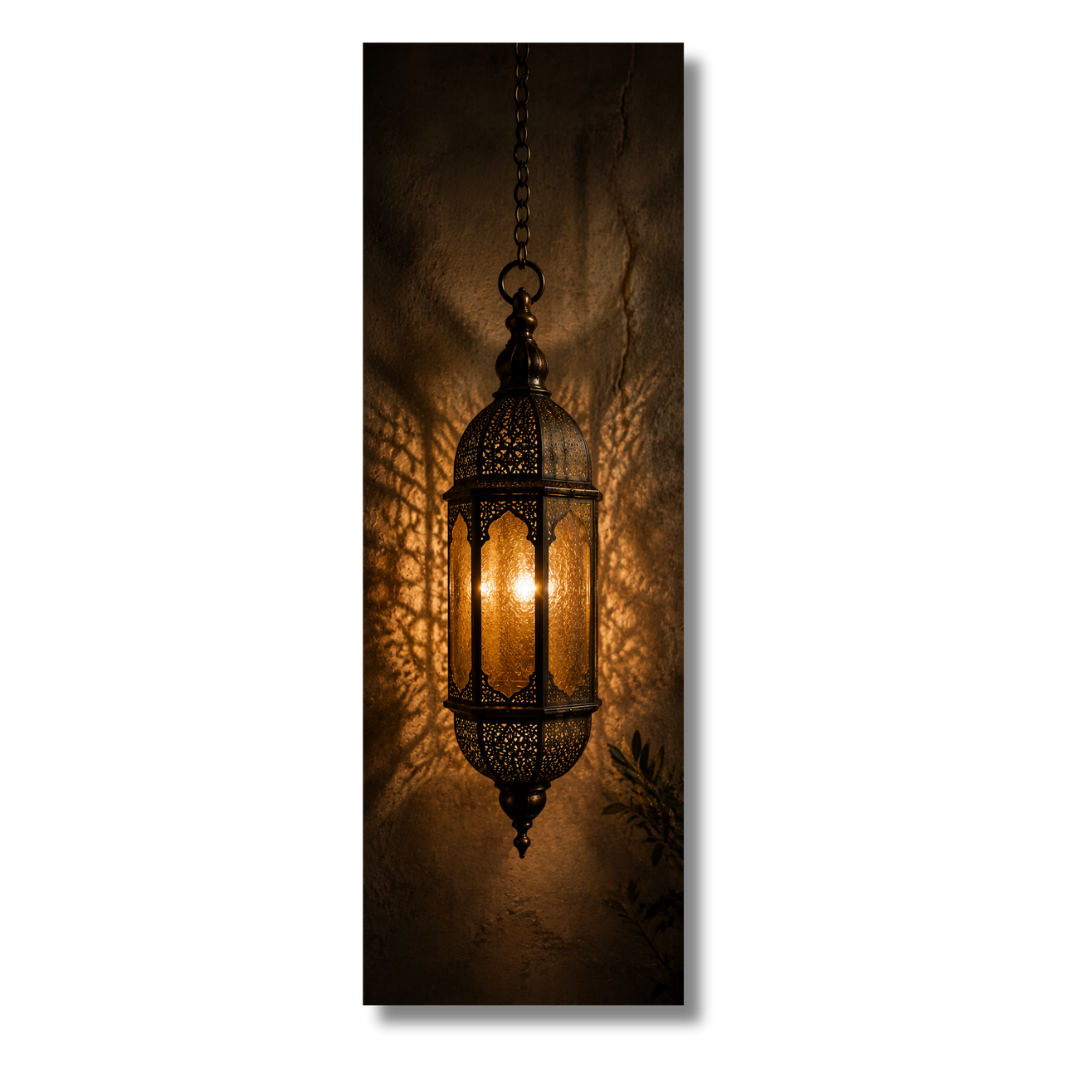 Tableau lustre marocain artisanat traditionnel
