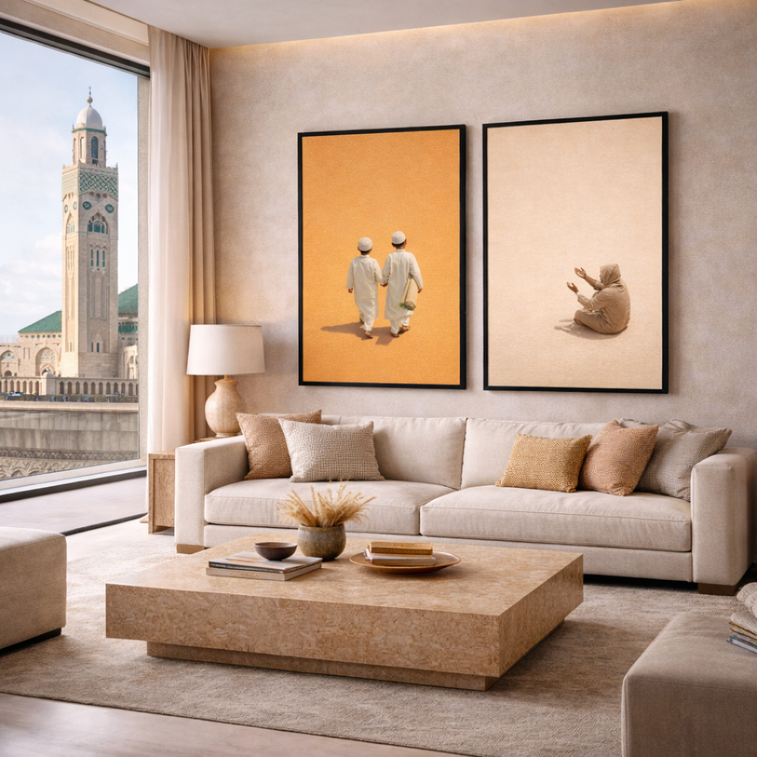 Duo tableaux islam vie spirituel contemporain pack