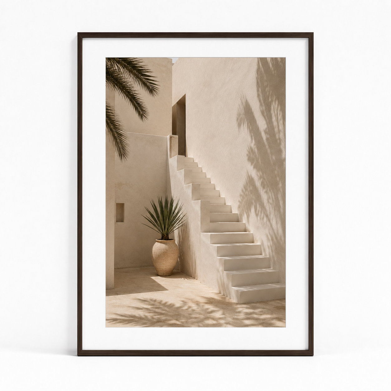 Tableau encadré Marocain – Horizon Ocre
