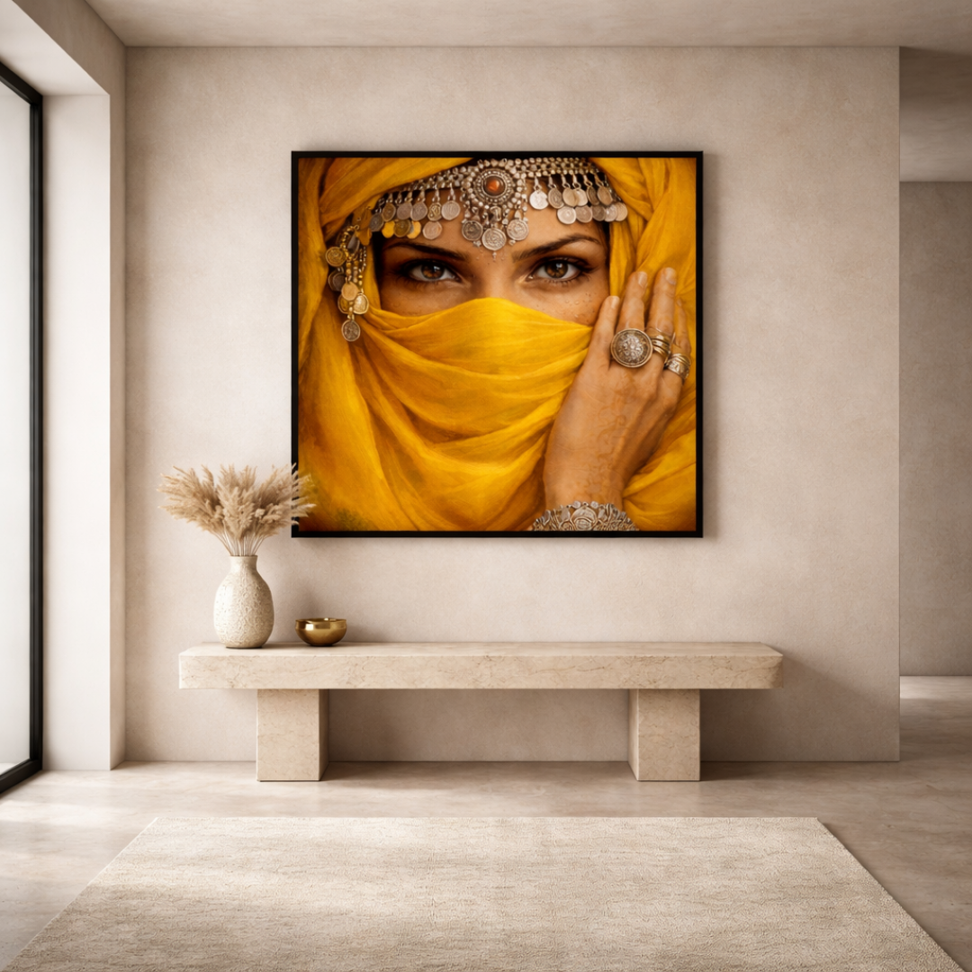 Tableau La femme berbère portrait marocain traditionnel
