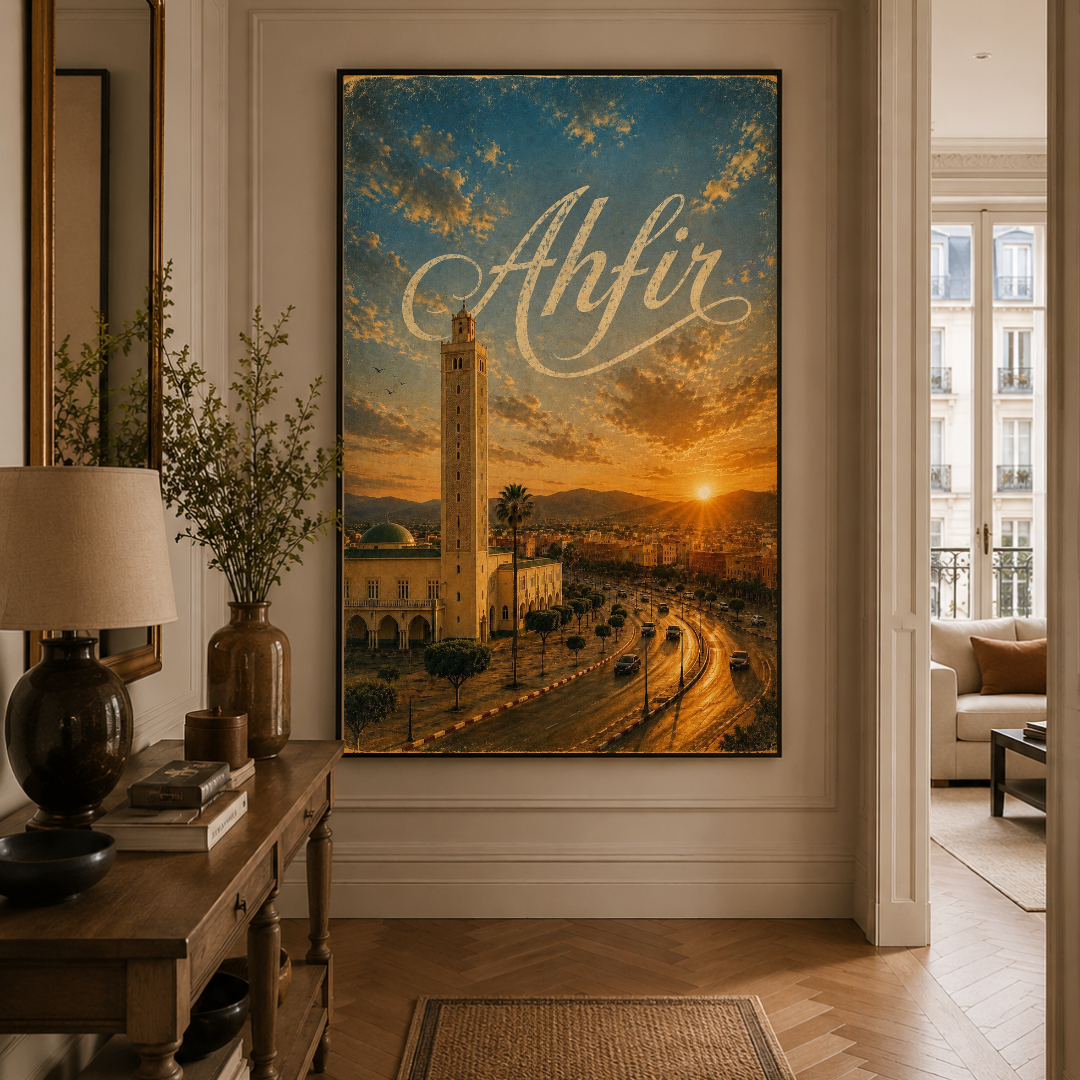 Tableau marocain Ahfir vue détail
