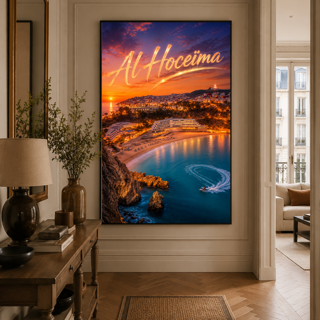 Tableau marocain Al Hoceima vue détail