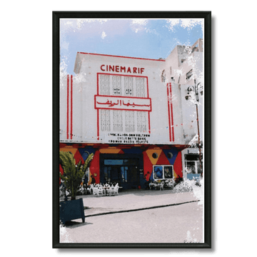Tableau marocain Cinéma Rif Tanger, emblème culturel