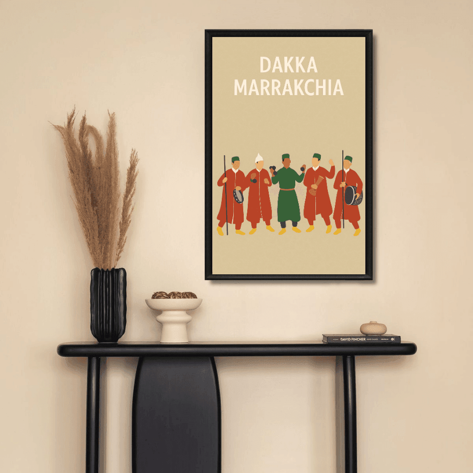 Tableau Dakka Marrakchia percussion traditionnelle Marrakech