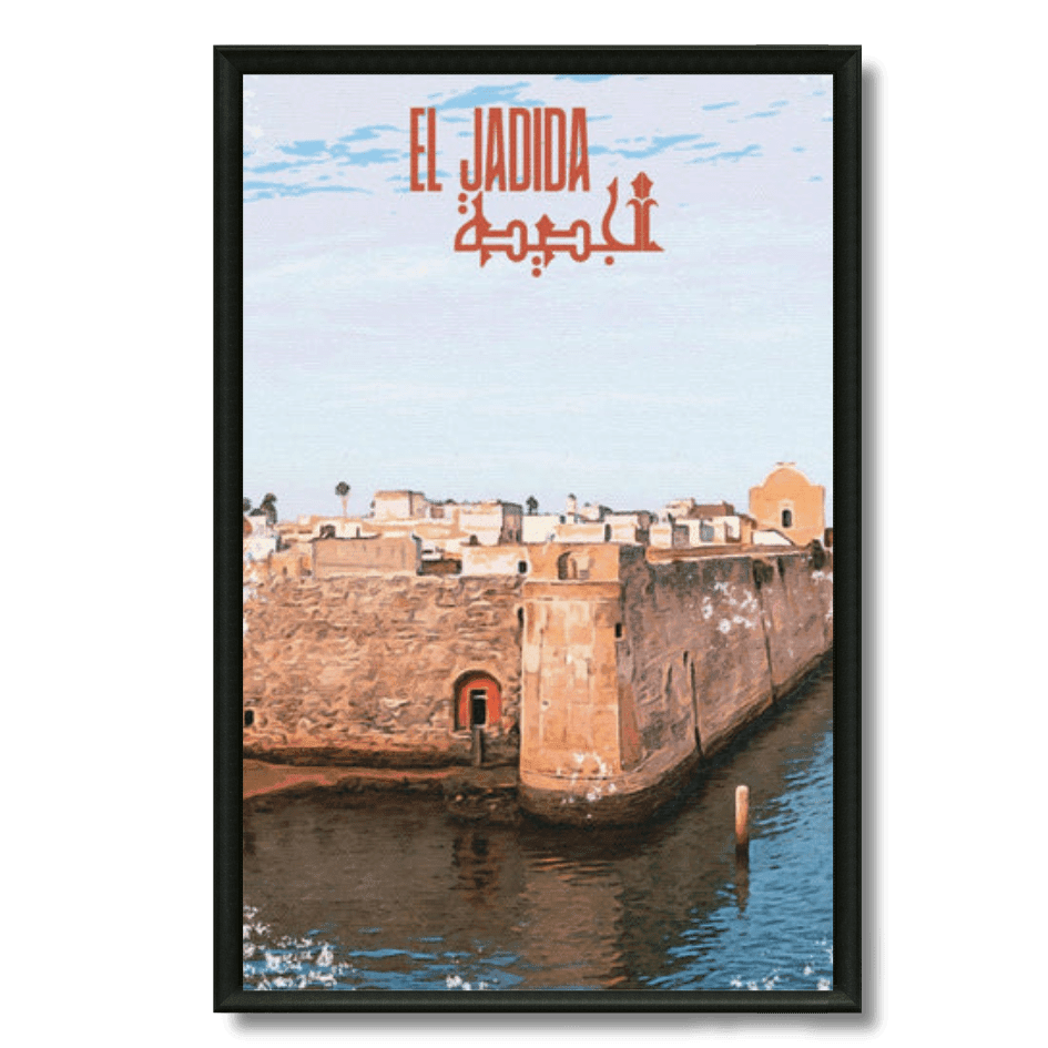 Tableau marocain El Jadida, cité portugaise fortifiée