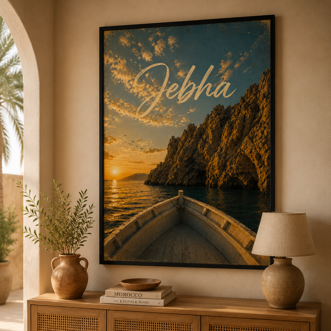 Tableau marocain Jebha vue détail