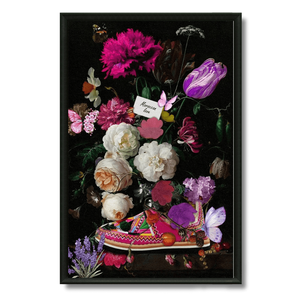 Tableau l'amour marocain lhaj lhaja illustration