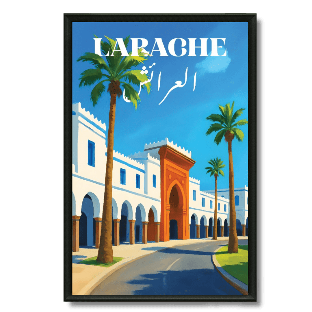 Tableau marocain Larache, cité portuaire du nord-ouest