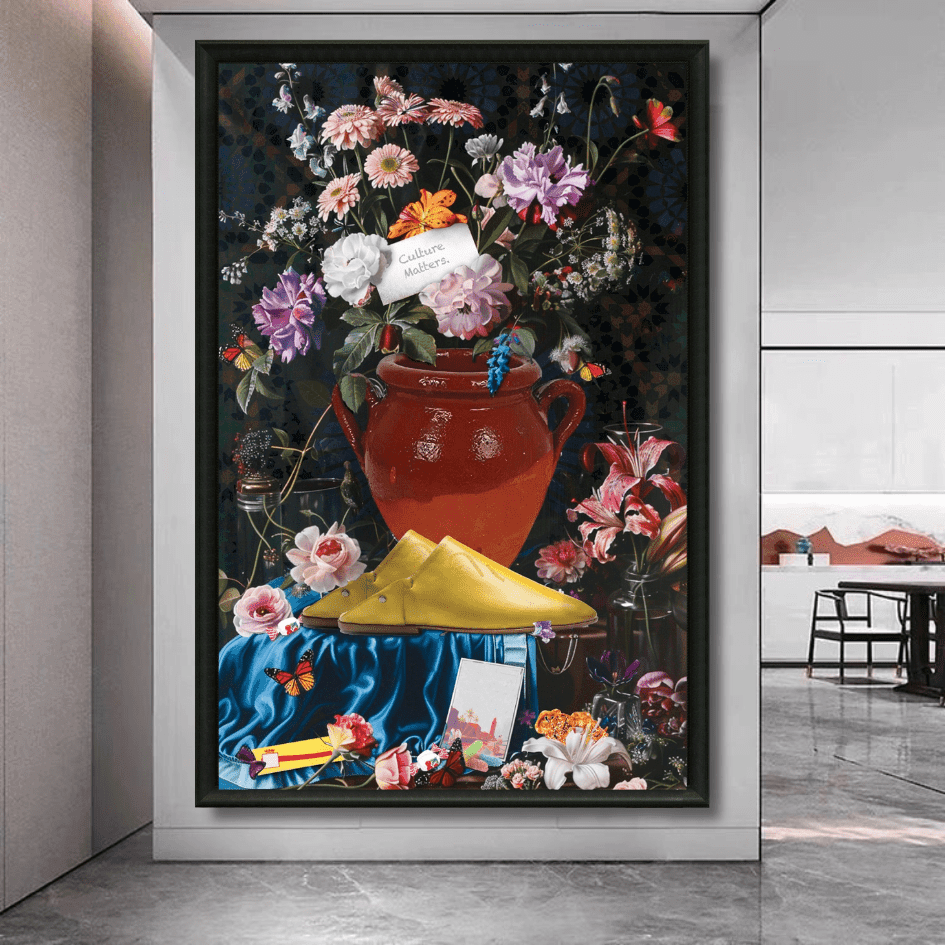 Tableau bouquet de la culture marocaine illustration