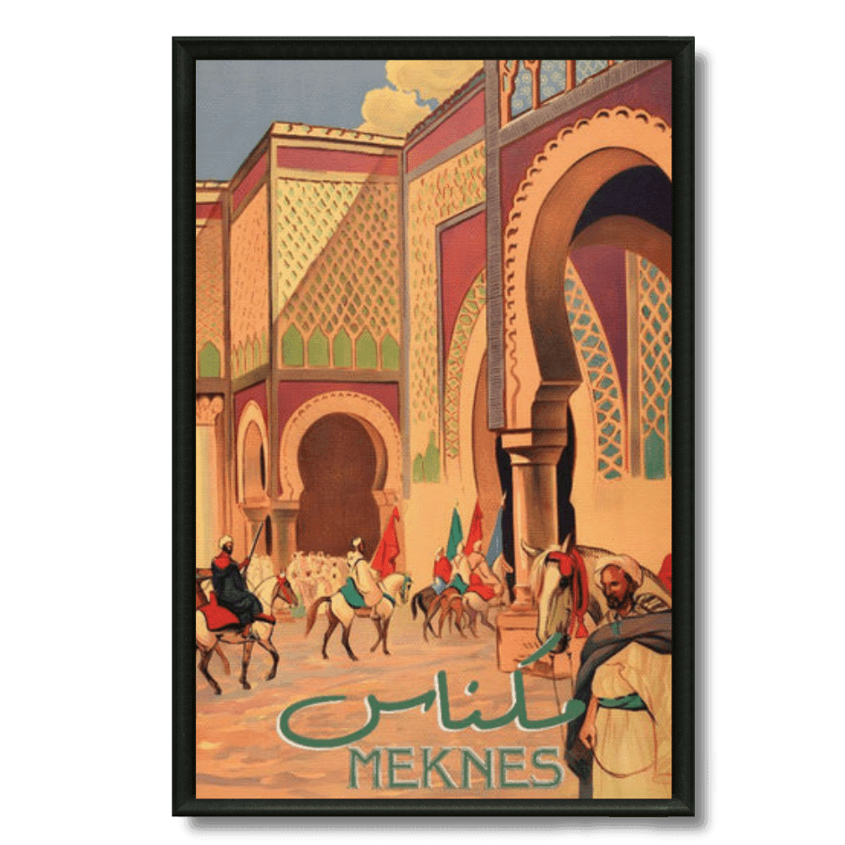 Tableau marocain Meknès, ville impériale aux portes monumentales
