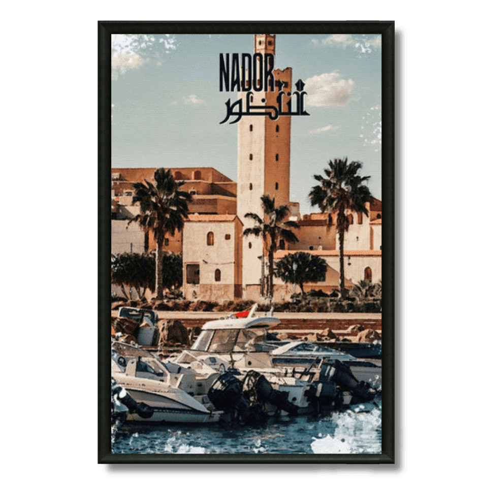 Tableau marocain Nador, porte du Rif oriental