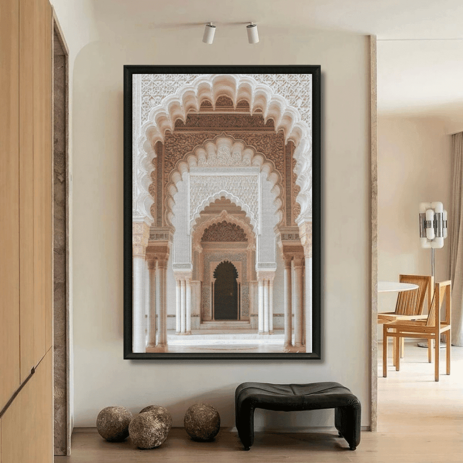 Tableau porte marocaine authentique détail
