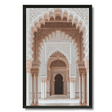 Tableau porte authentique du Maroc arches sculptées