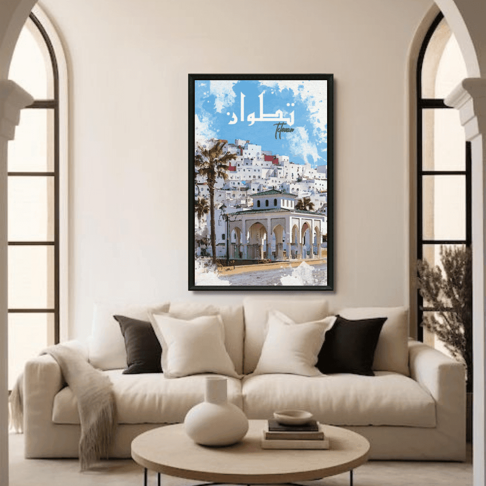 Tableau marocain Tétouan, la colombe blanche du nord