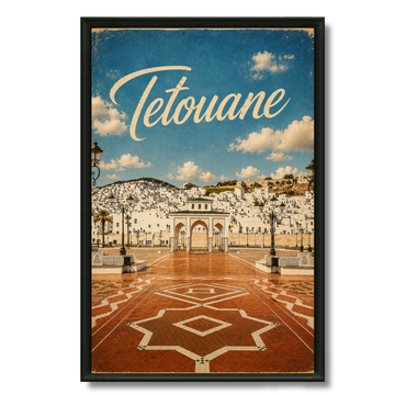 Tableau marocain Tétouan, la colombe blanche du nord