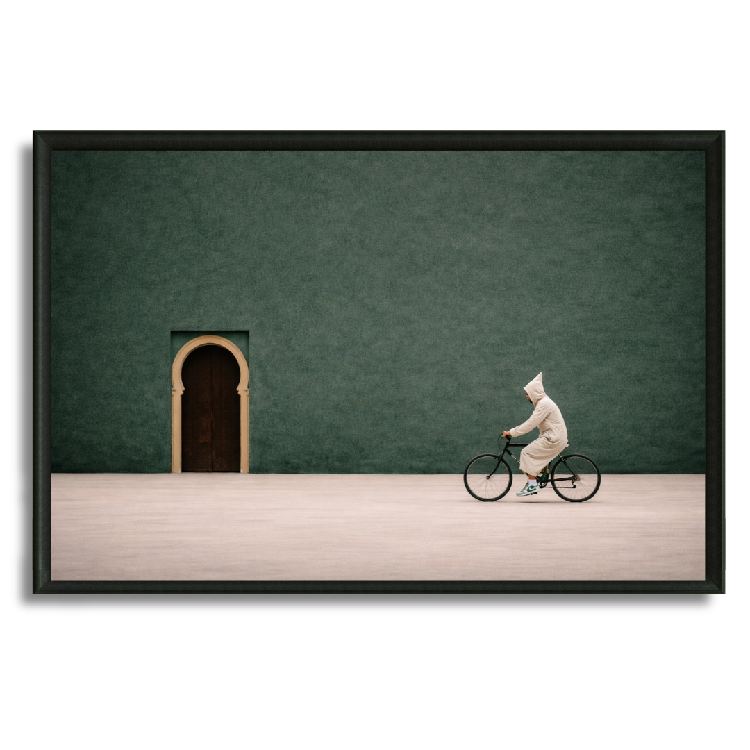Tableau marocain composition verte moderne