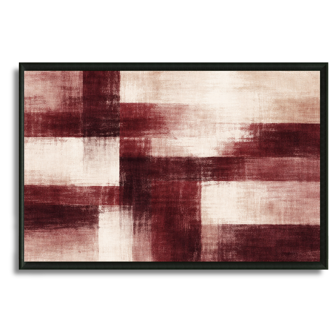 Tableau bordeaux vie abstrait passioné contemporain